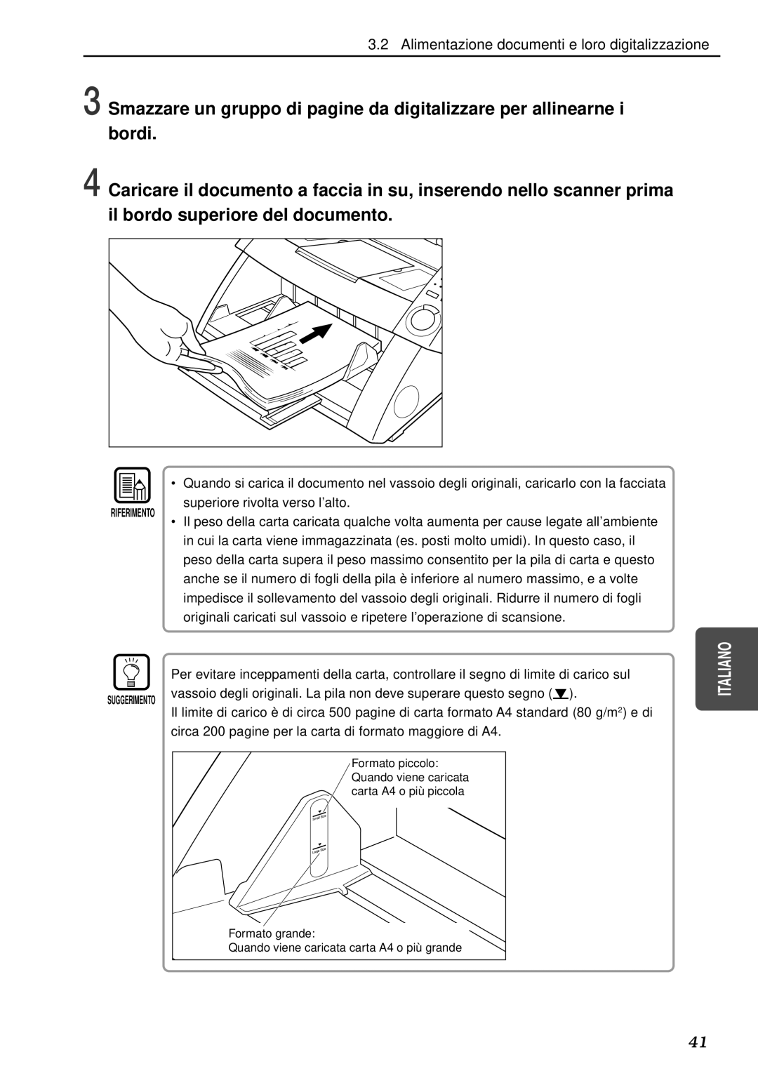 Canon DR-5080C, DR-5020 manual Riferimento 