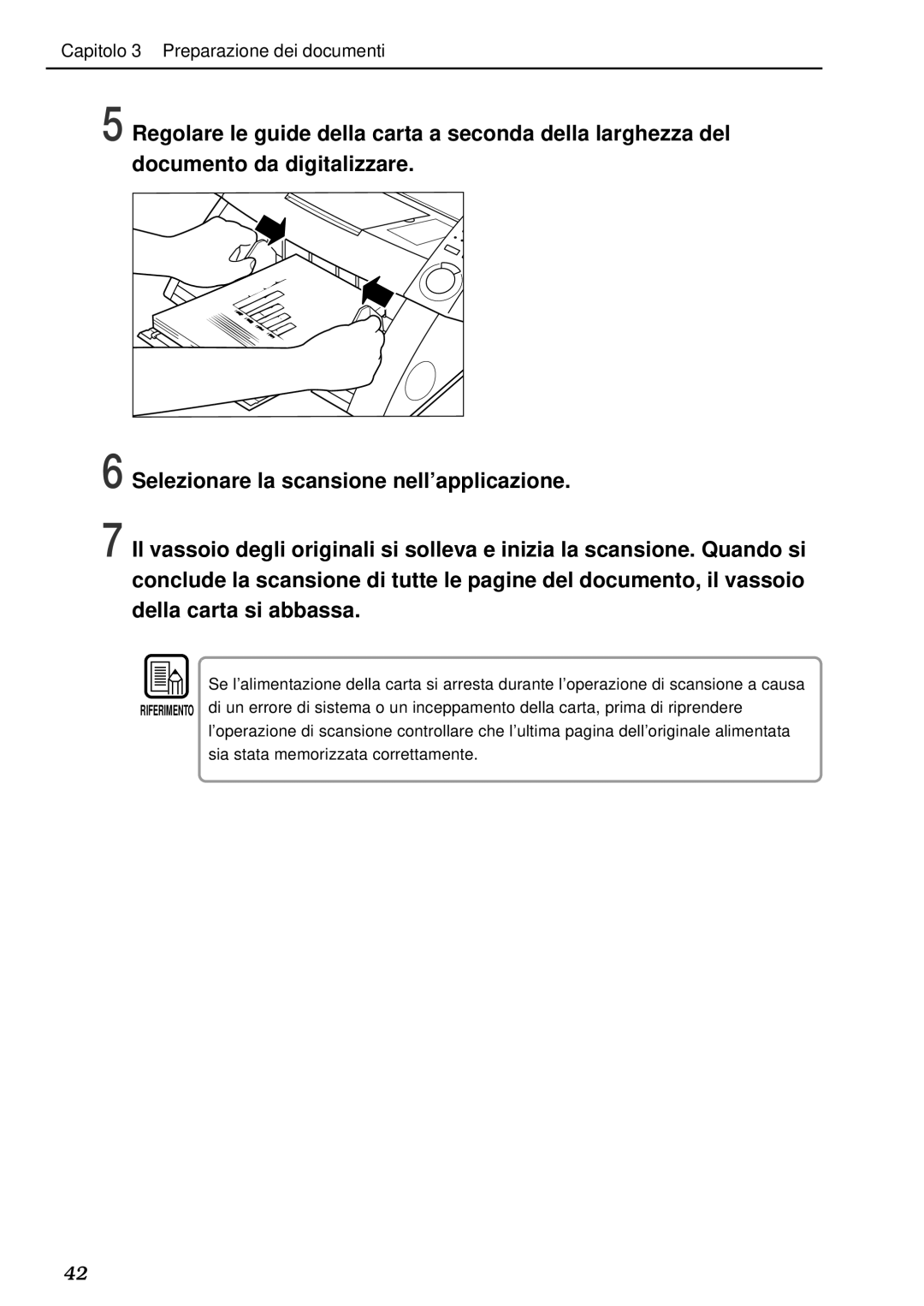 Canon DR-5020, DR-5080C manual Capitolo 3 Preparazione dei documenti 