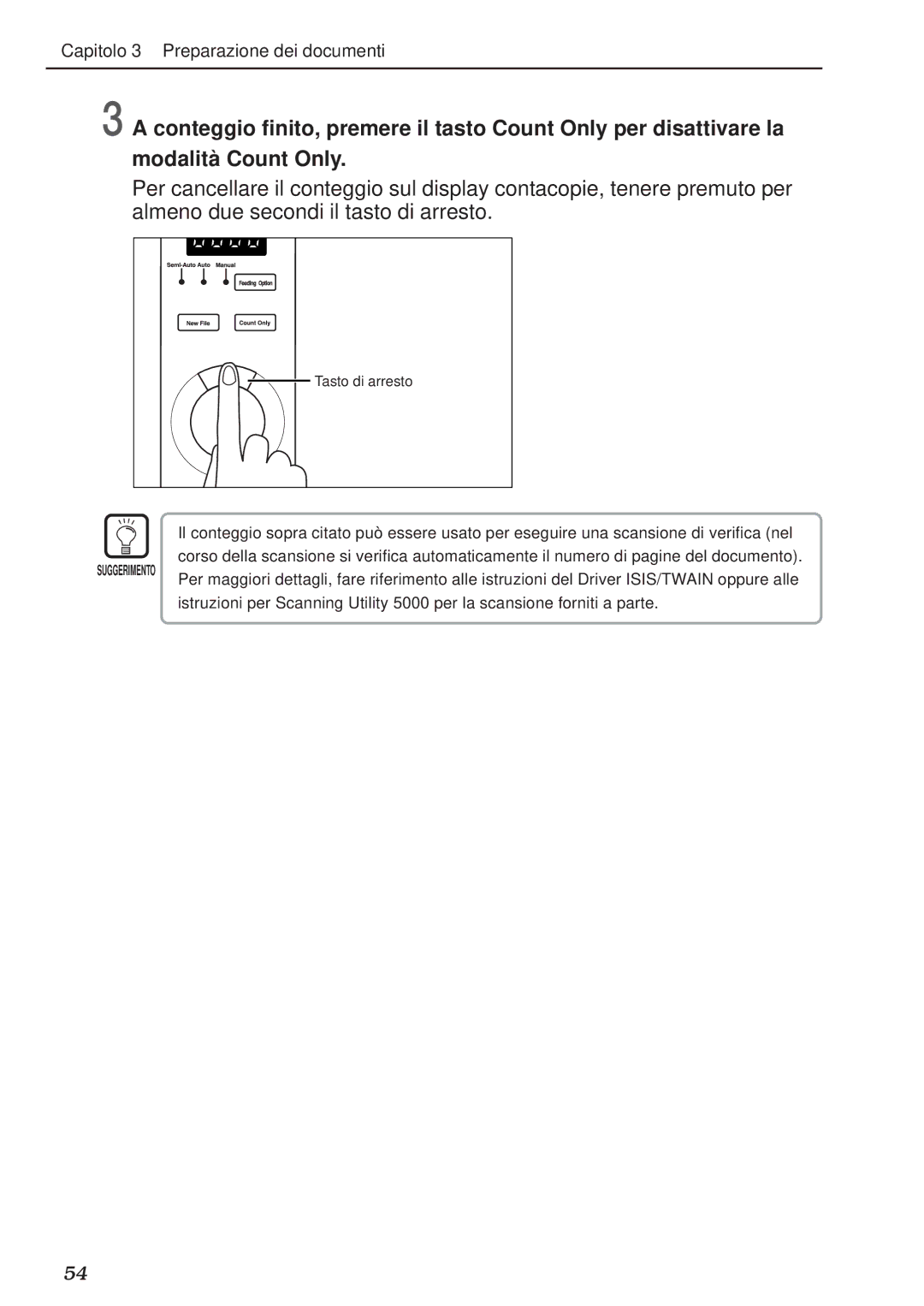 Canon DR-5020, DR-5080C manual Tasto di arresto 