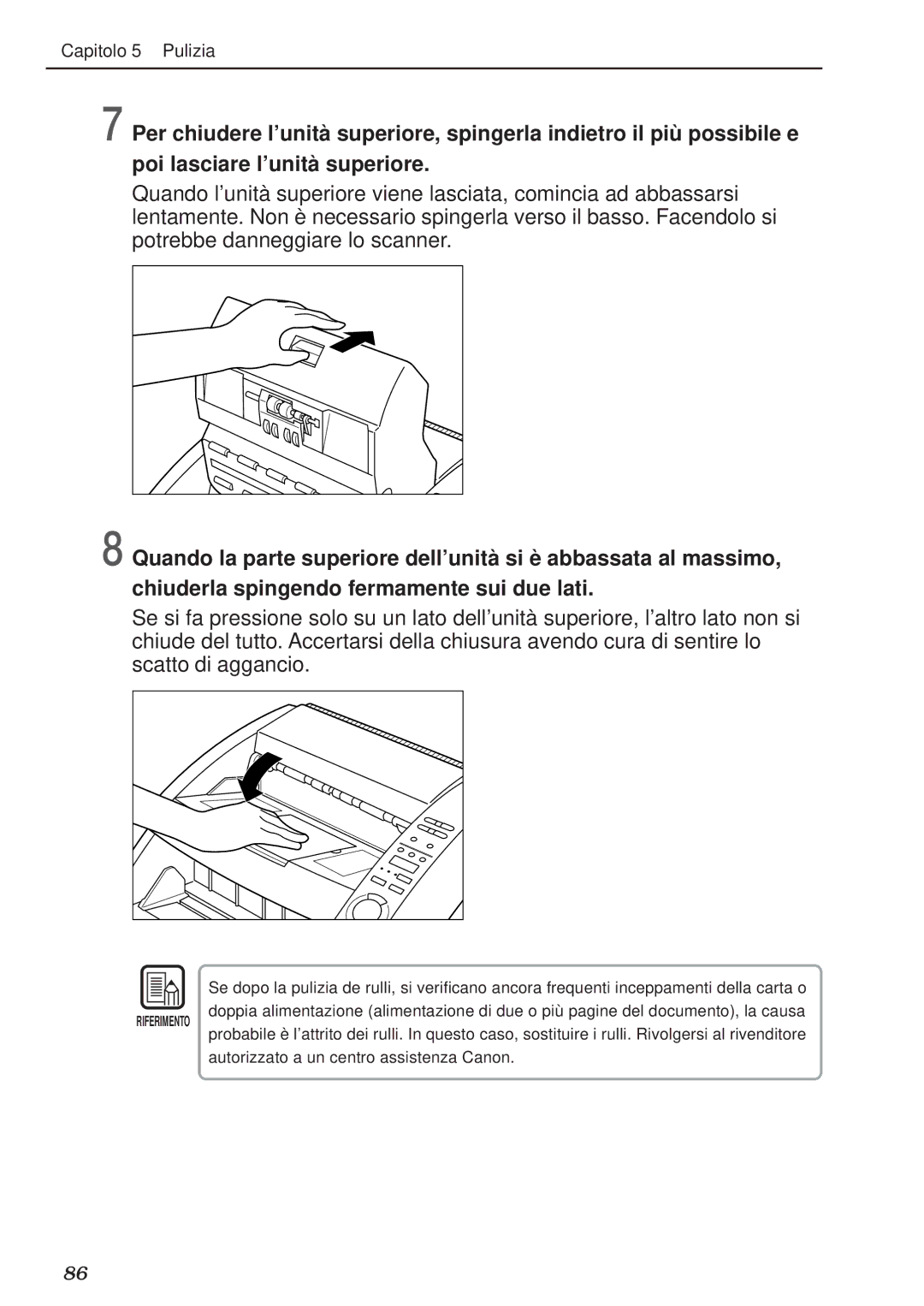 Canon DR-5020, DR-5080C manual Riferimento 