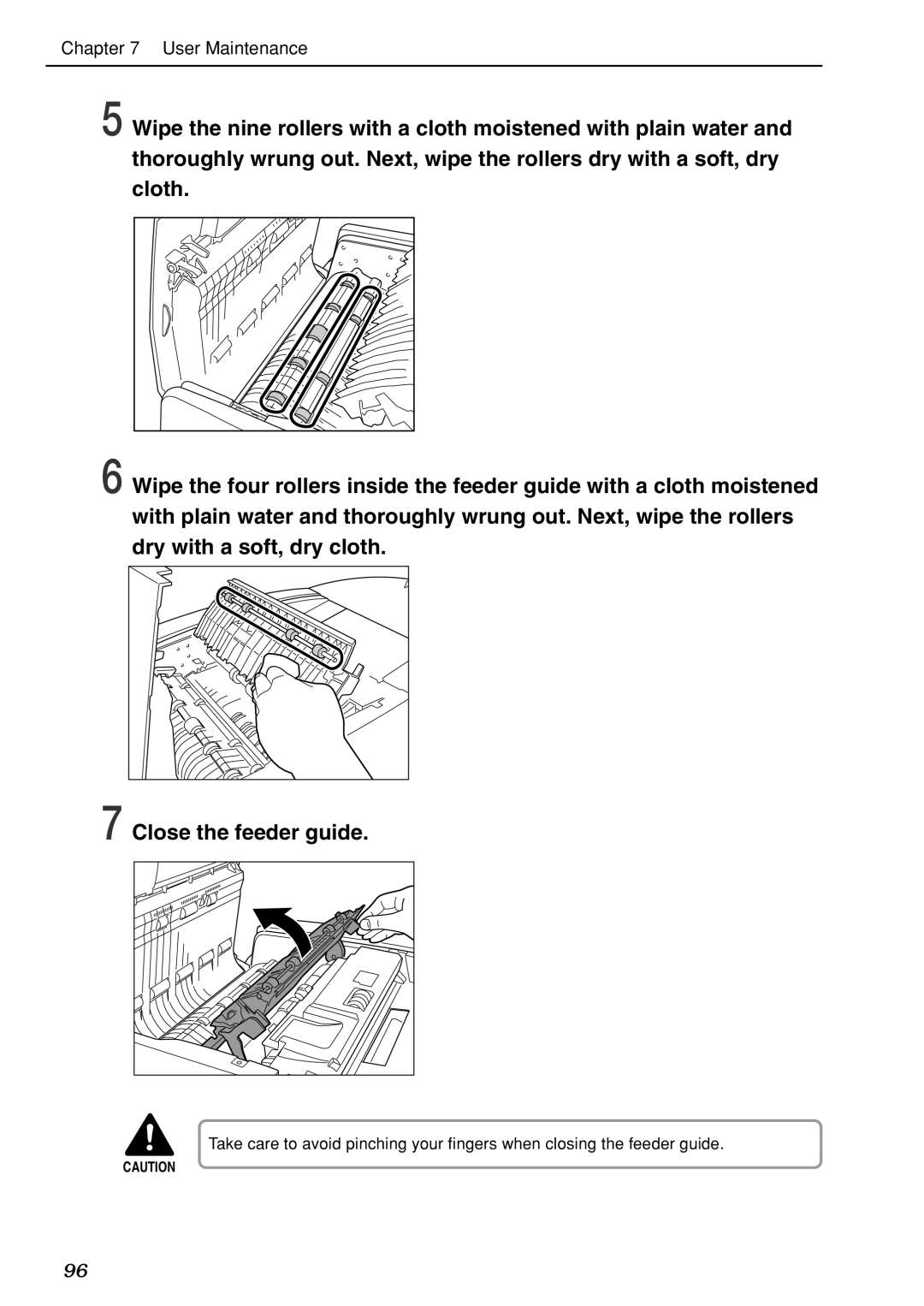 Canon DR-7080C manual User Maintenance 