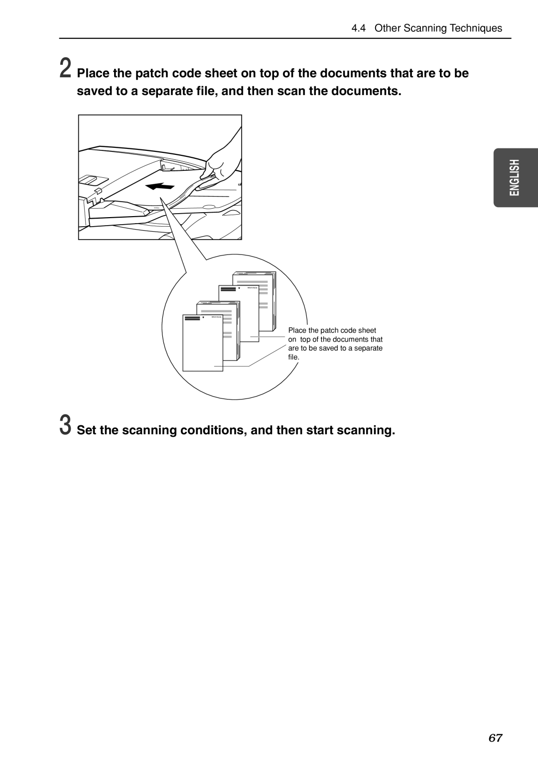 Canon DR-7080C manual Set the scanning conditions, and then start scanning 