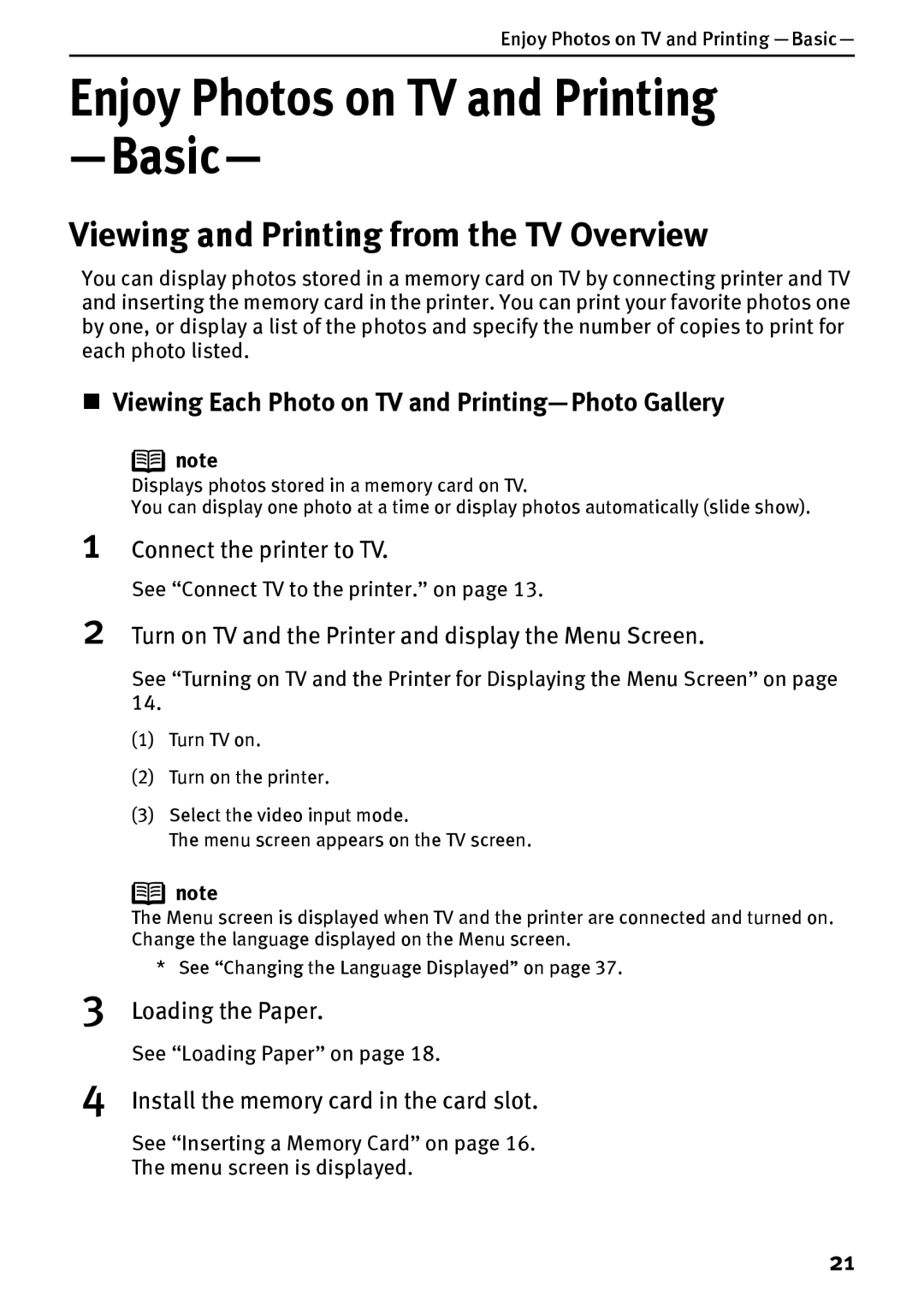 Canon DS700 manual Enjoy Photos on TV and Printing -Basic, Viewing and Printing from the TV Overview 