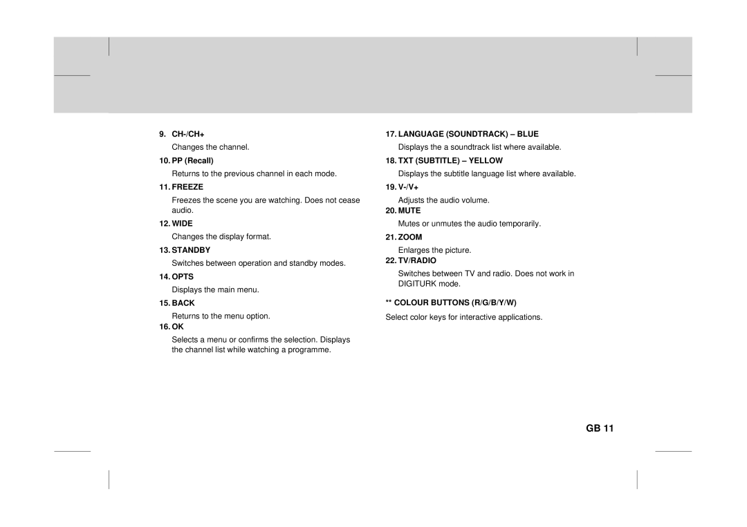 Canon DT 9500 CI user manual Freeze 