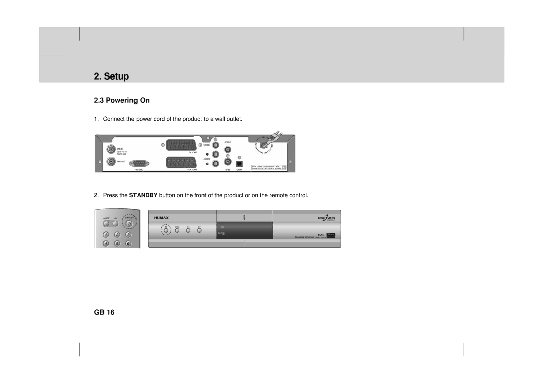 Canon DT 9500 CI user manual Powering On 