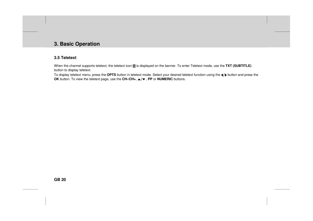 Canon DT 9500 CI user manual Teletext 