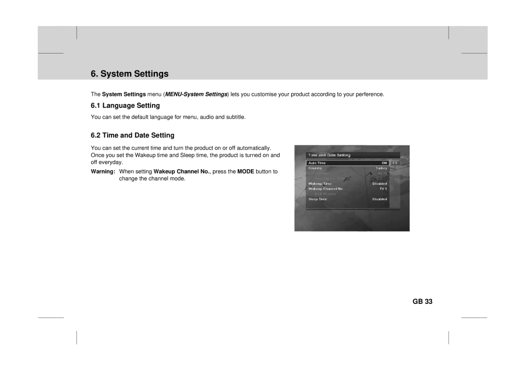 Canon DT 9500 CI user manual System Settings, Language Setting, Time and Date Setting 