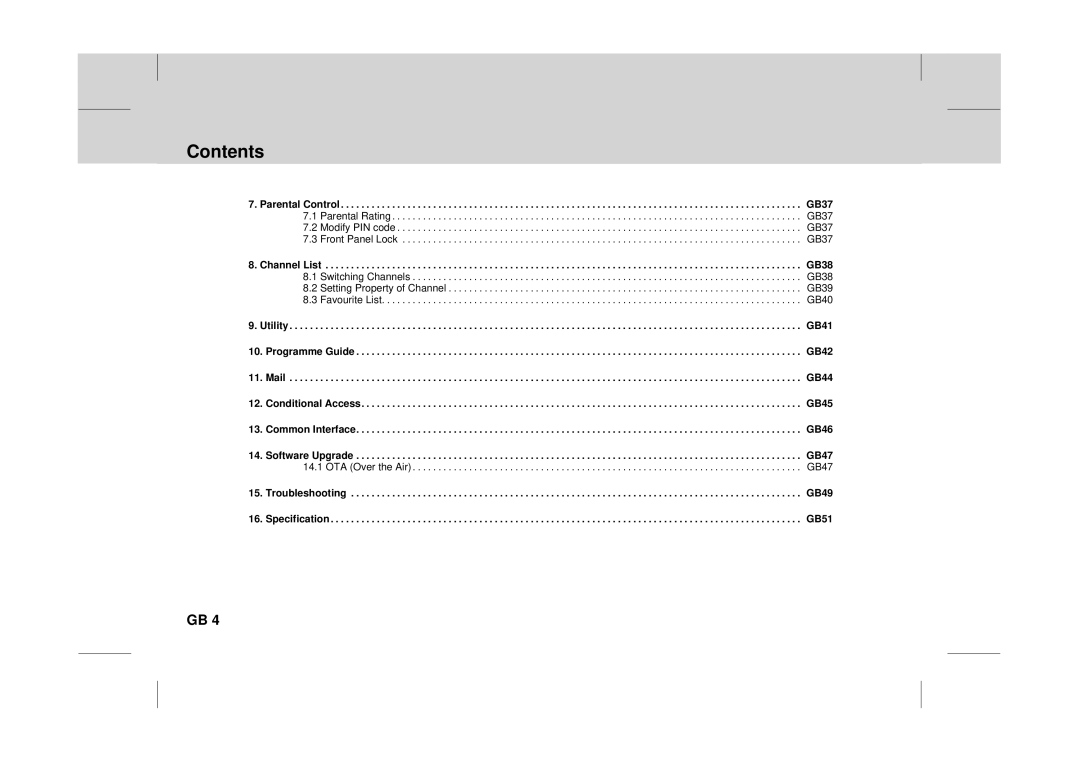 Canon DT 9500 CI user manual Contents 