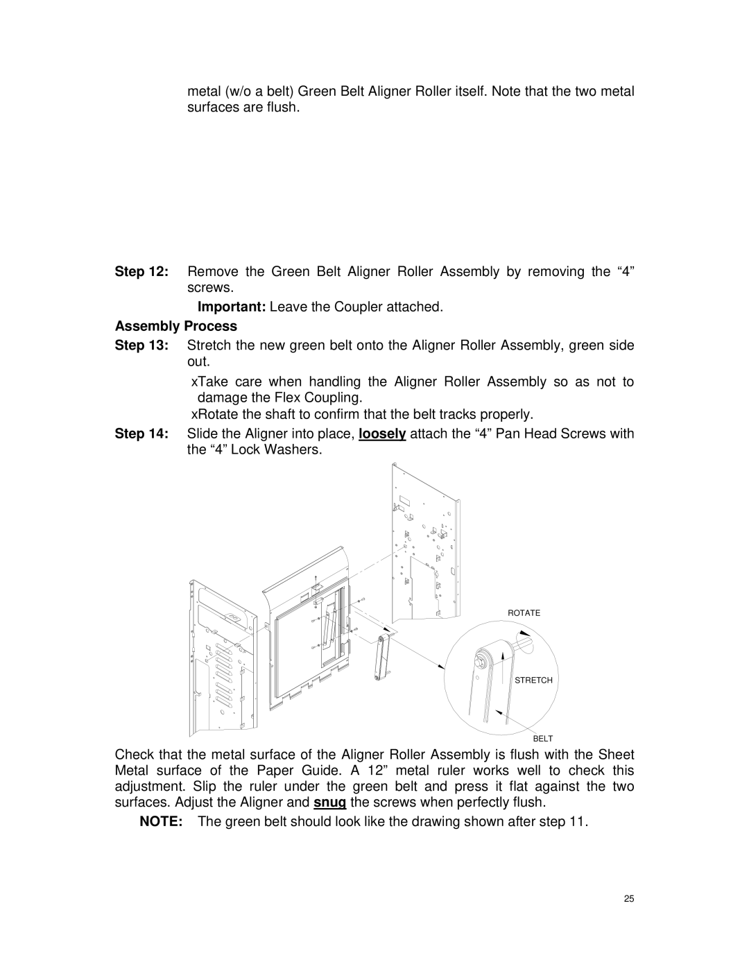 Canon DU7-1175-000 service manual Assembly Process 