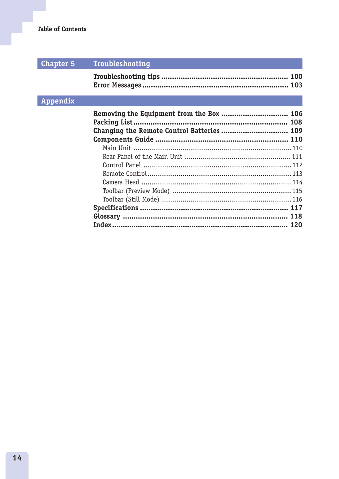 Canon DZ3600u manual Chapter Troubleshooting 