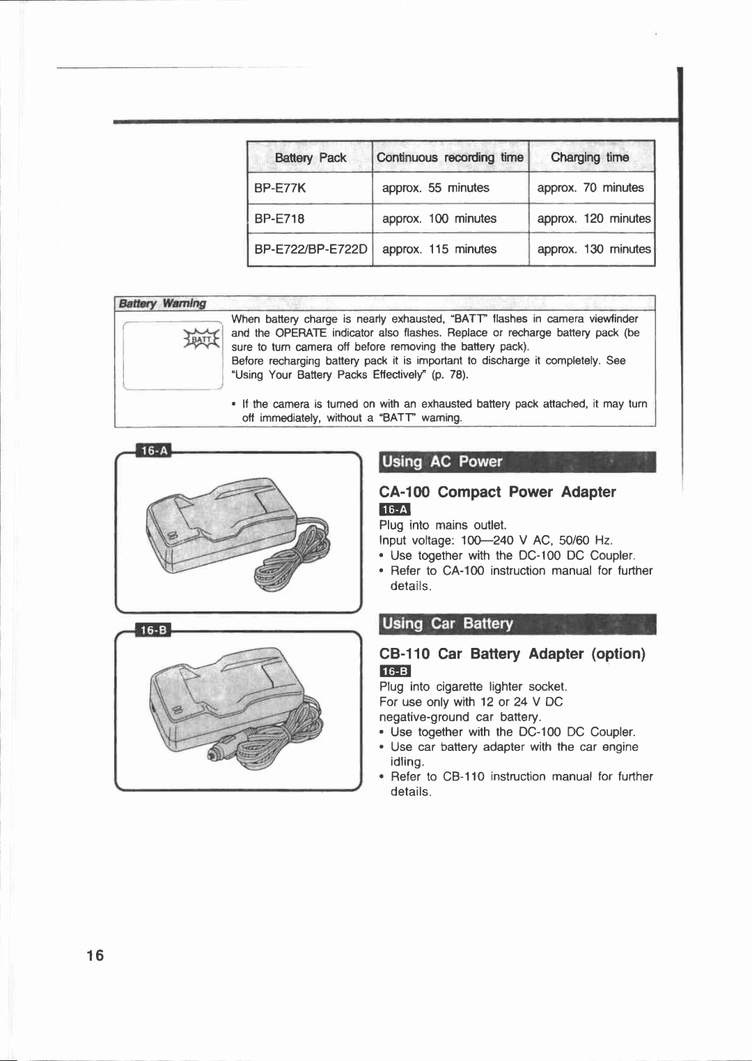 Canon E 200 manual 