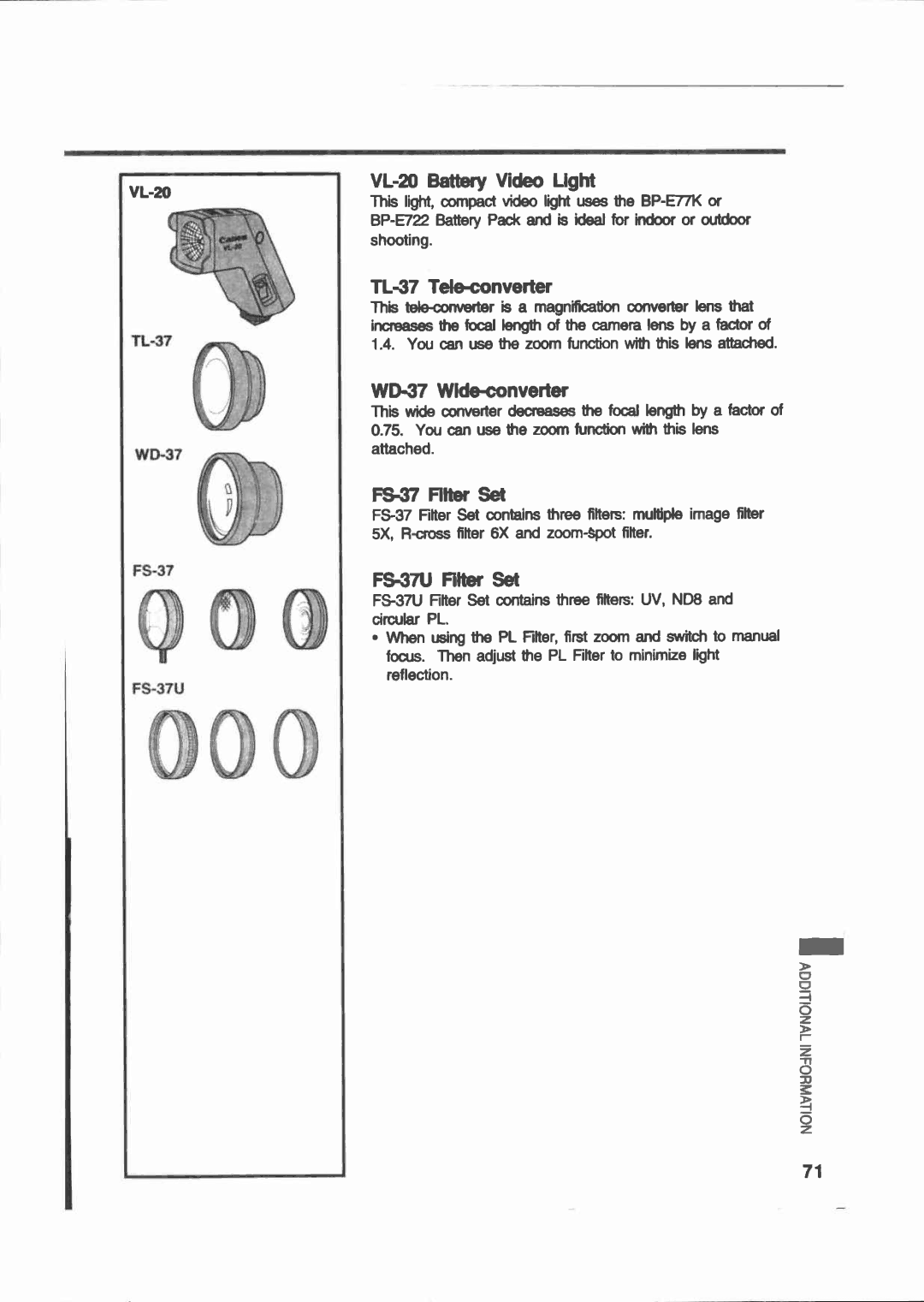 Canon E 200 manual 