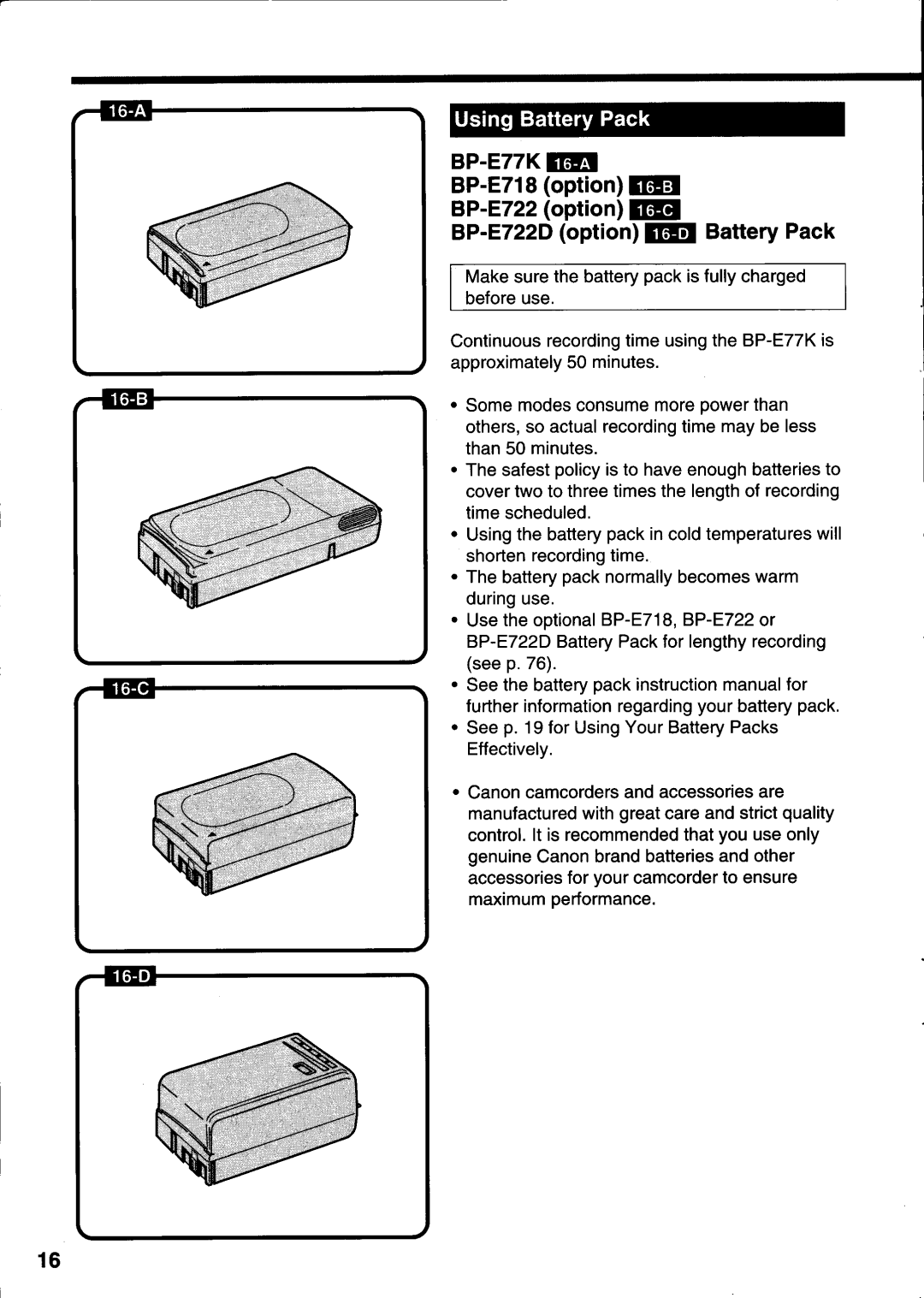 Canon E 333 D manual 