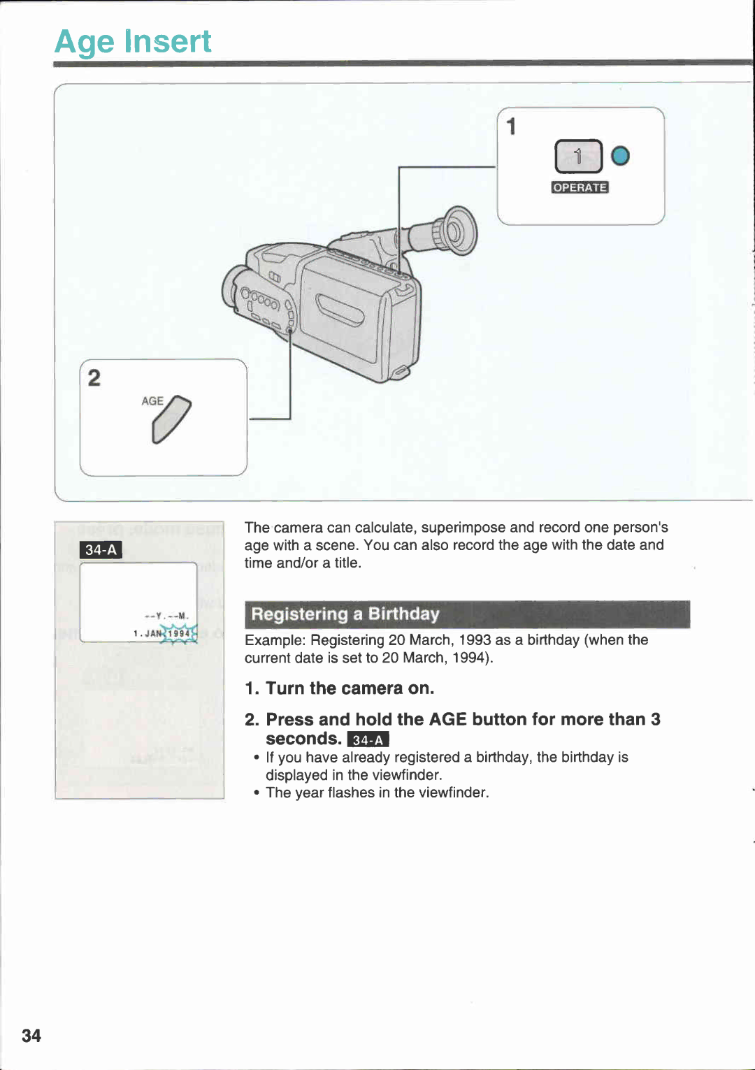 Canon E 333 D manual 