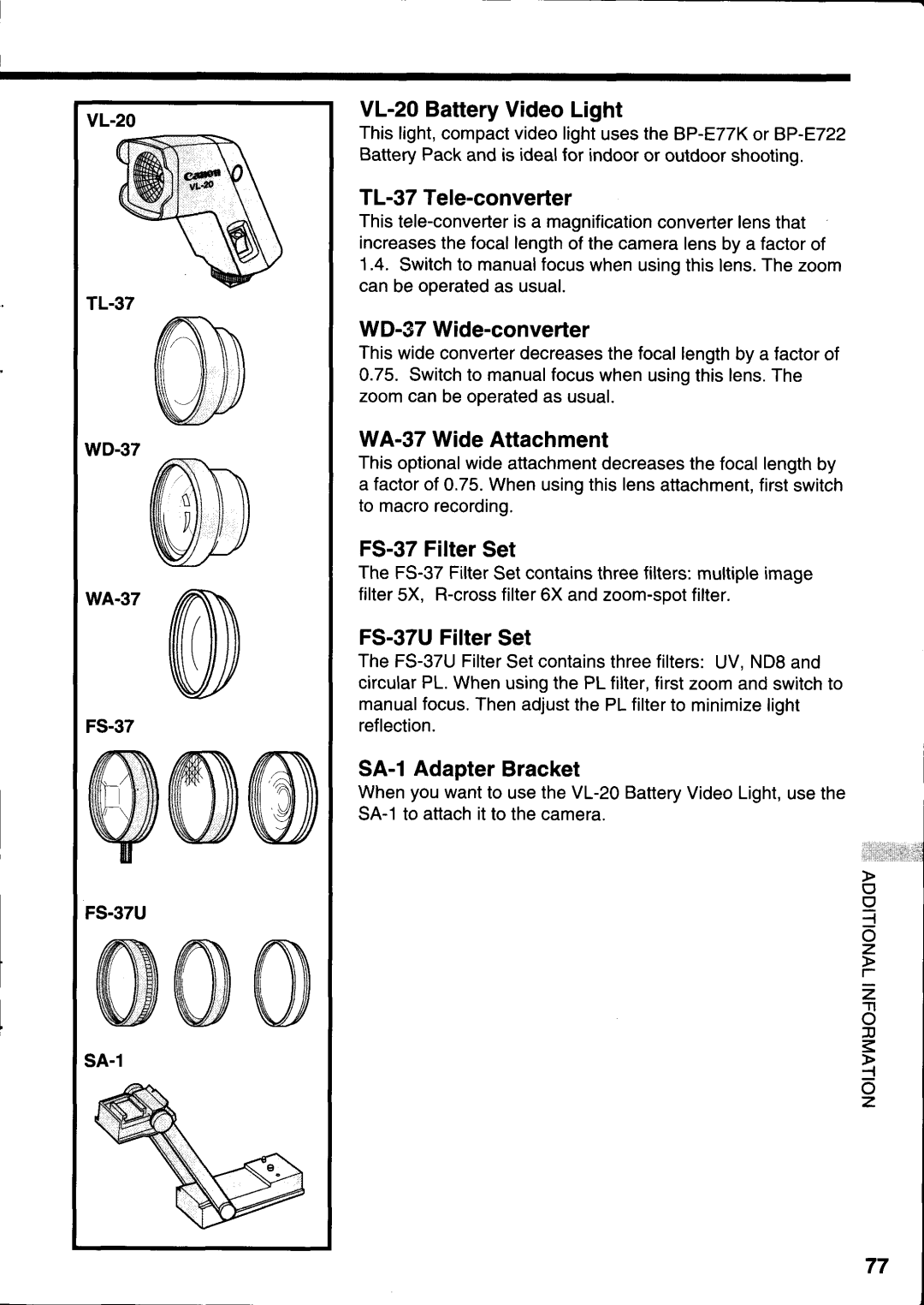 Canon E 333 D manual 