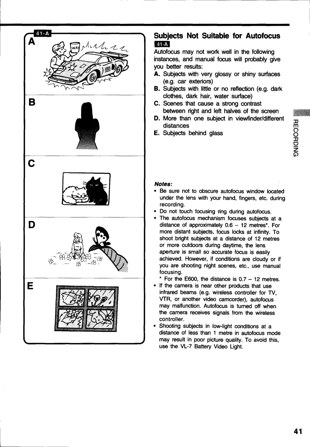 Canon E 600, E 400 manual 