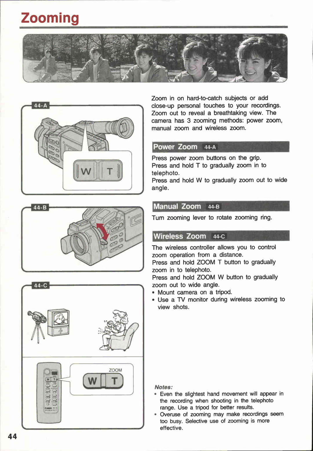 Canon E 400, E 600 manual 