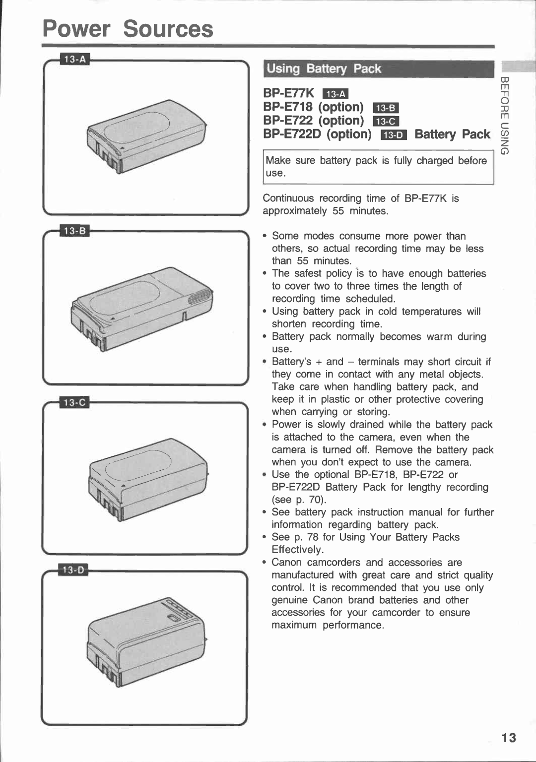 Canon E 430 manual 