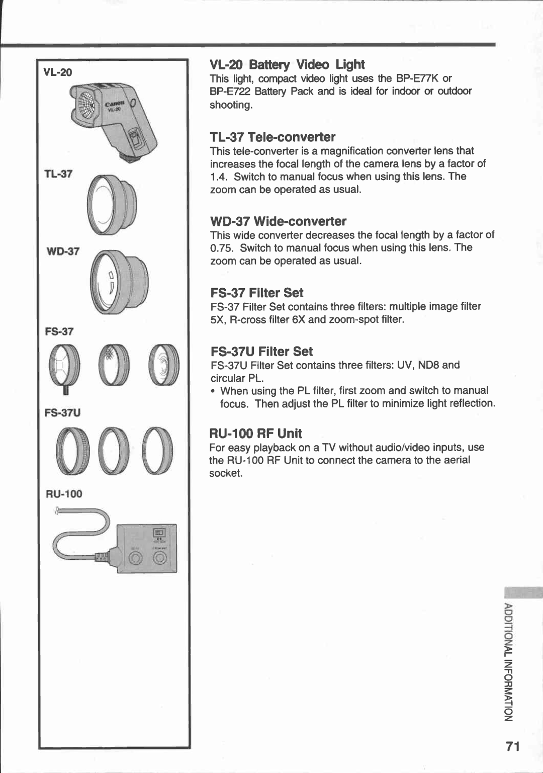 Canon E 430 manual 