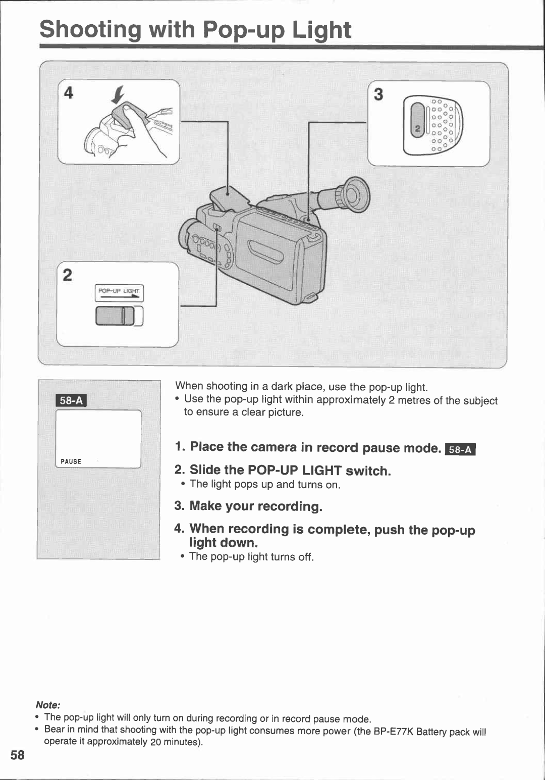 Canon E 500 manual 