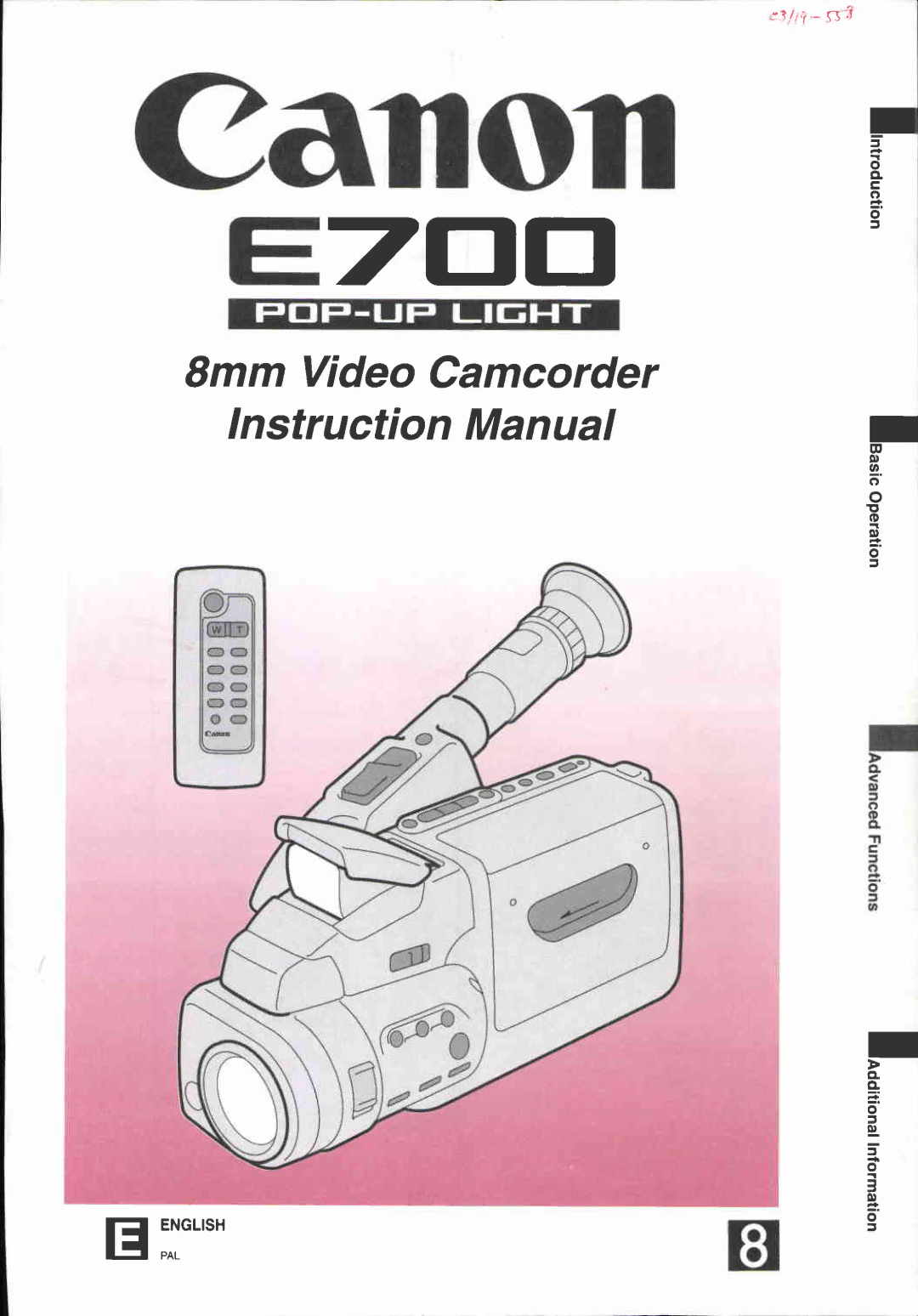 Canon E 700 manual 