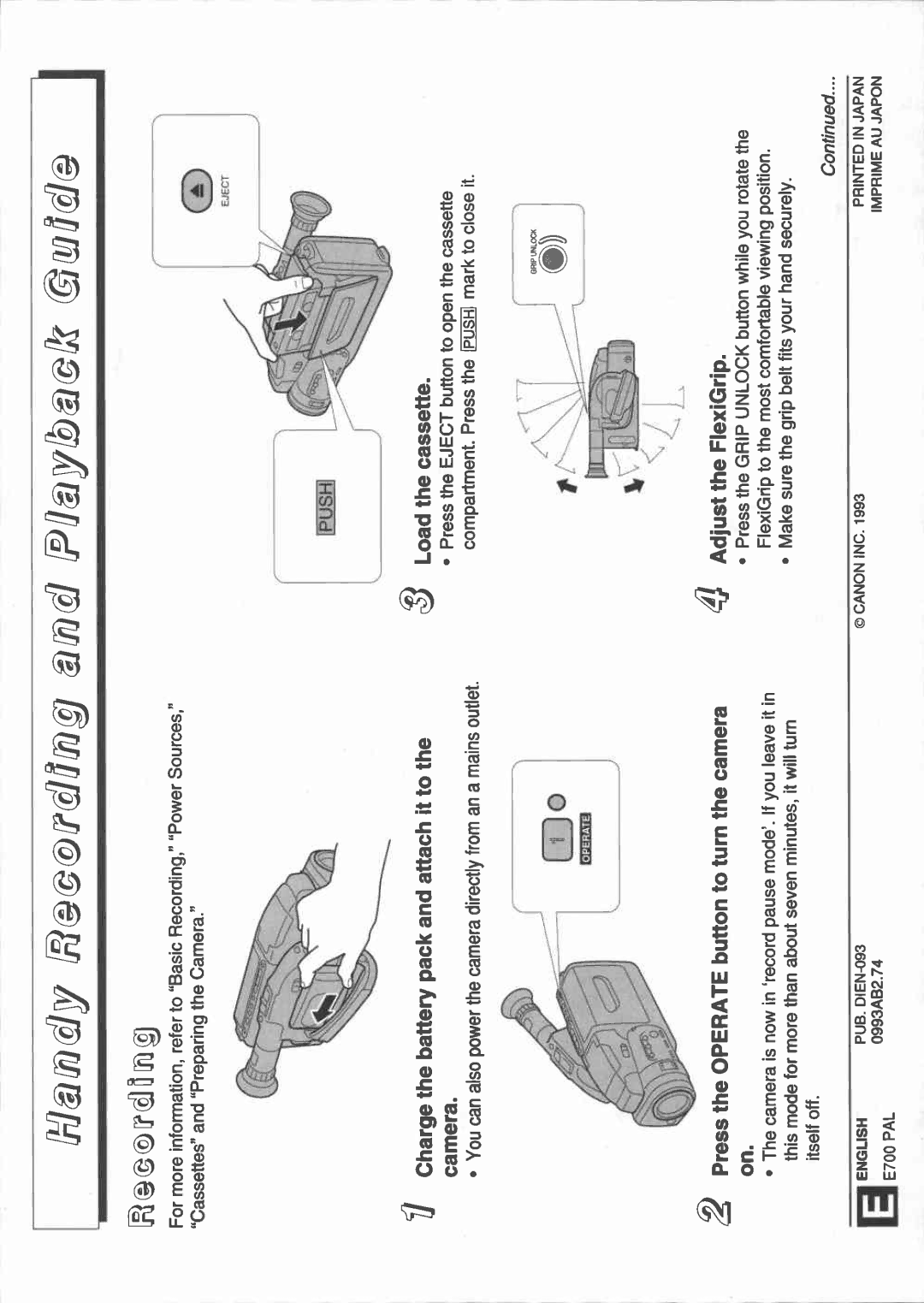 Canon E 700 manual 