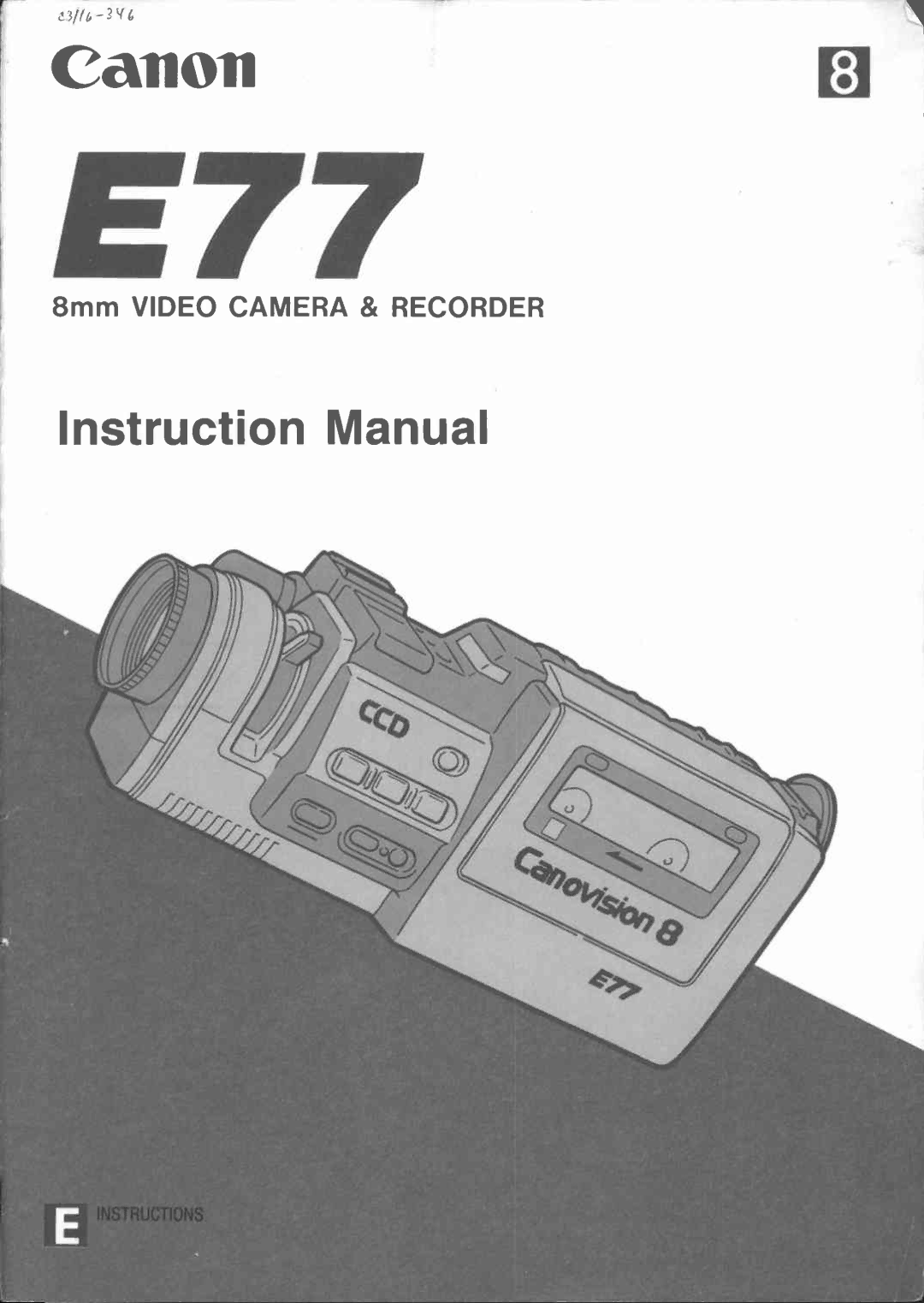 Canon E 77 manual 