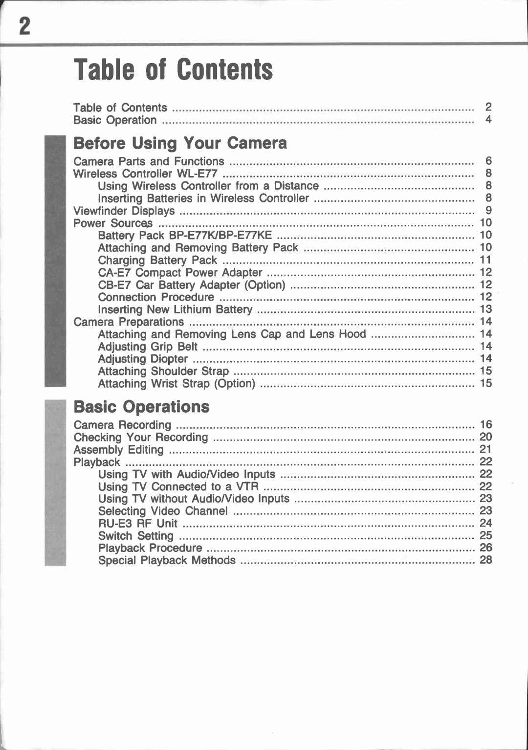 Canon E 77 manual 