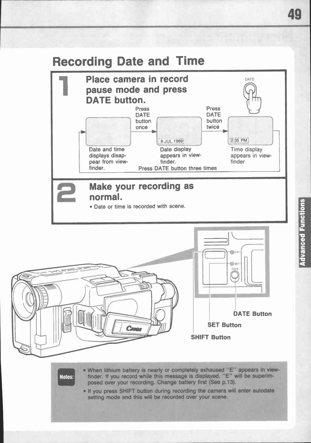 Canon E 77 manual 