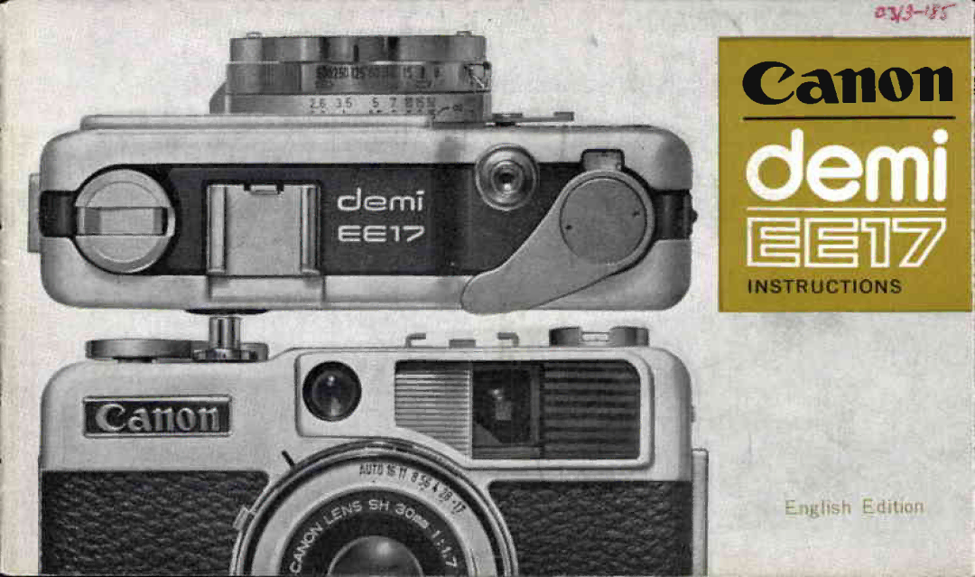 Canon EE17 manual 