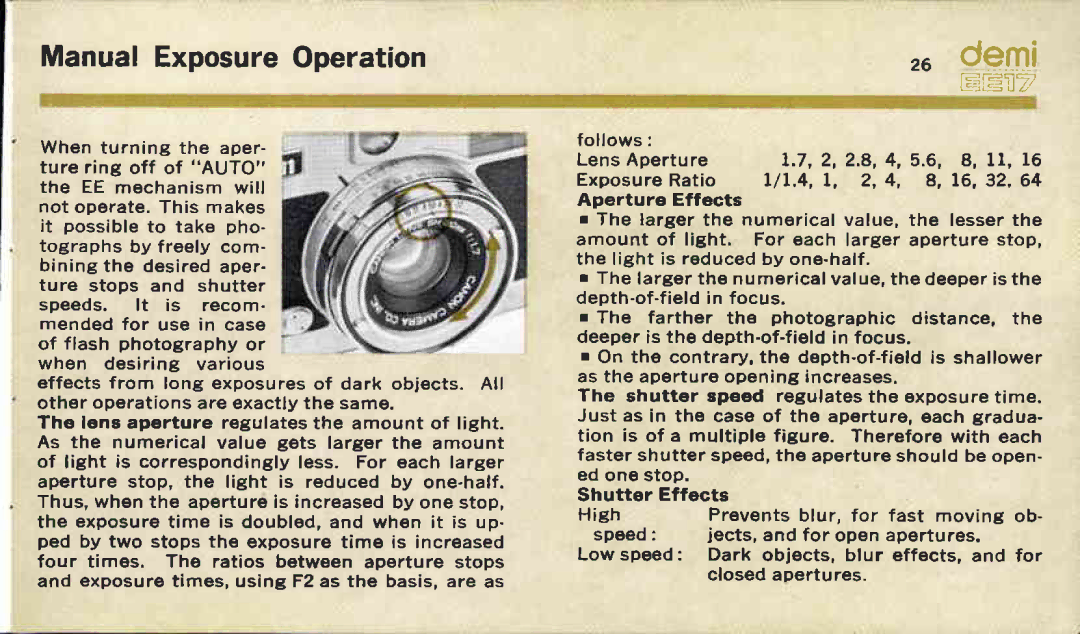 Canon EE17 manual 