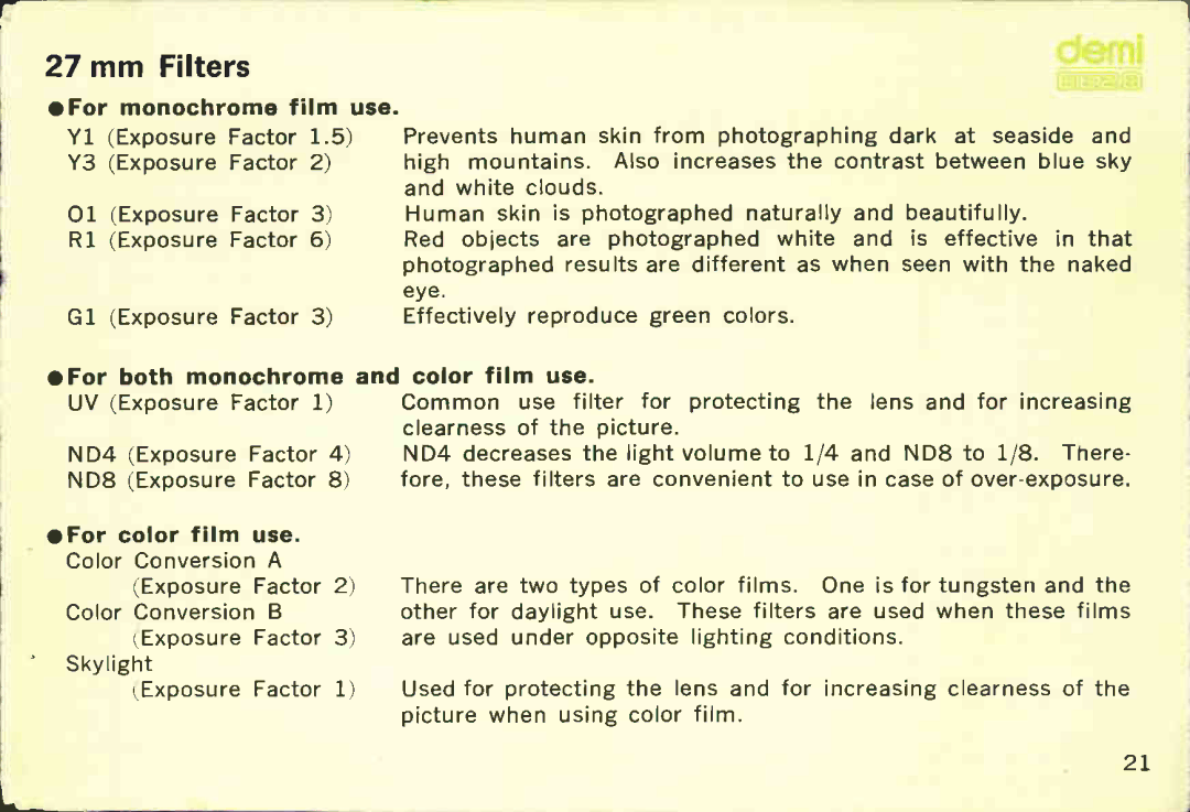 Canon EE28 manual 