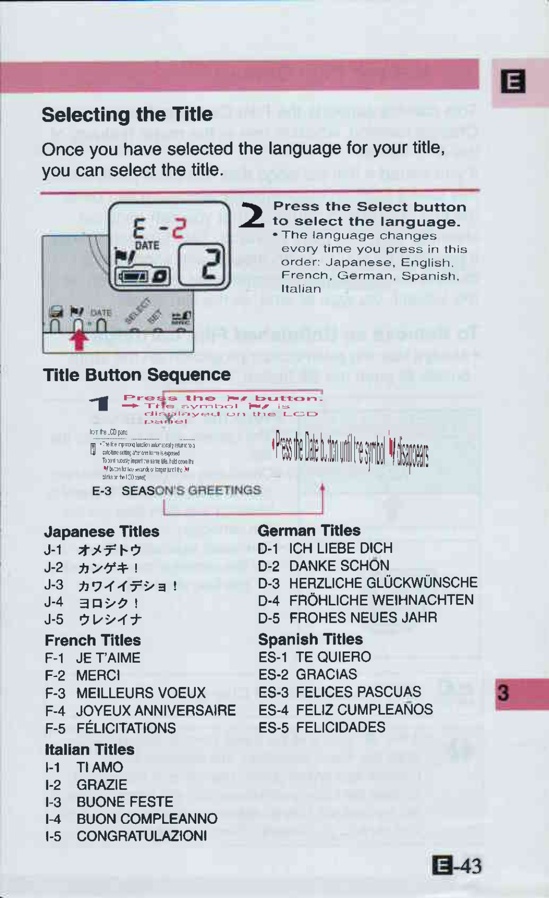 Canon ELPH 2 manual 