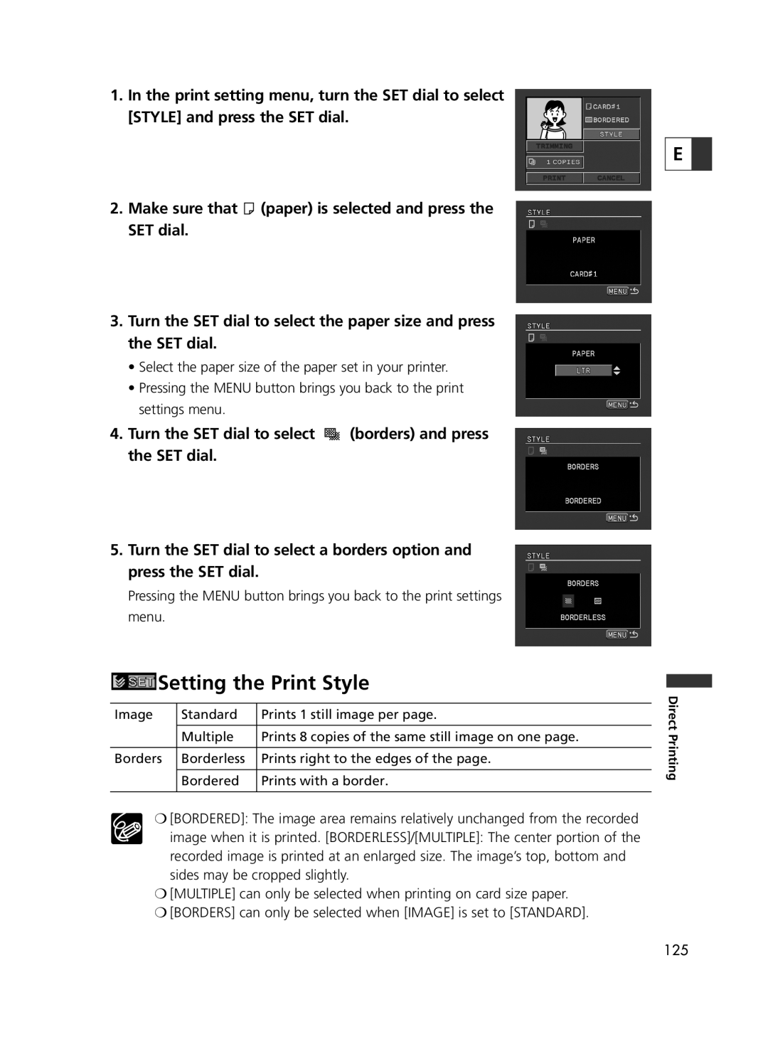 Canon ELURA70, ELURA65, ELURA60 instruction manual 125 