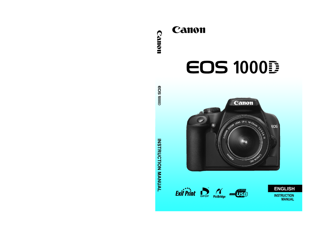 Canon EOS 1000D instruction manual English 