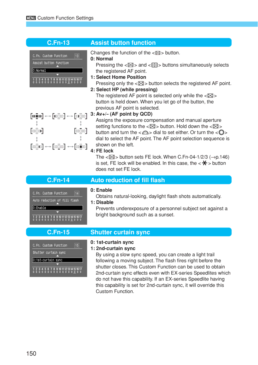 Canon EOS 10D instruction manual Normal, Select Home Position, Select HP while pressing, Av+/- AF point by QCD, FE lock 