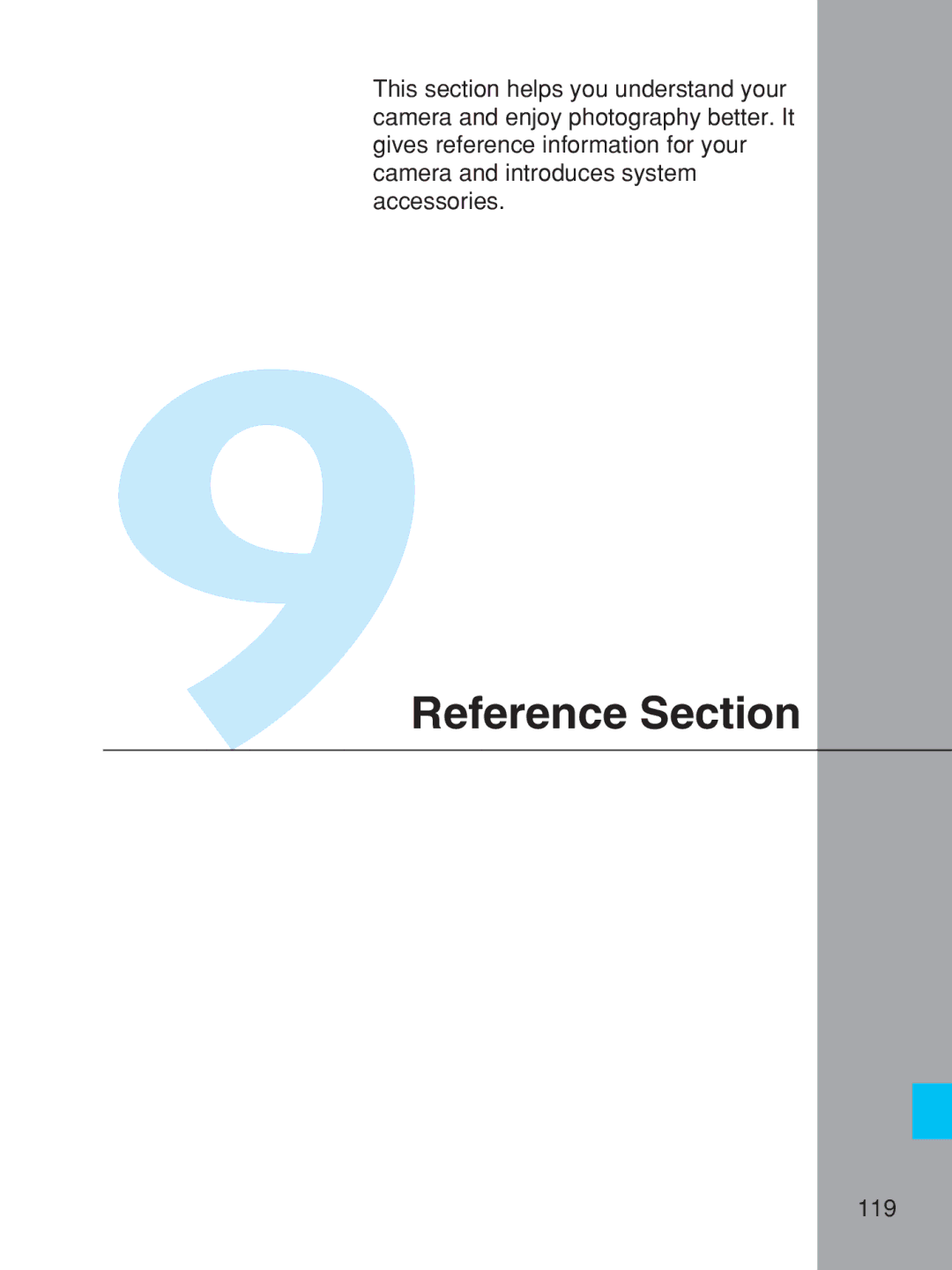 Canon EOS-1V HS manual 9Reference Section 