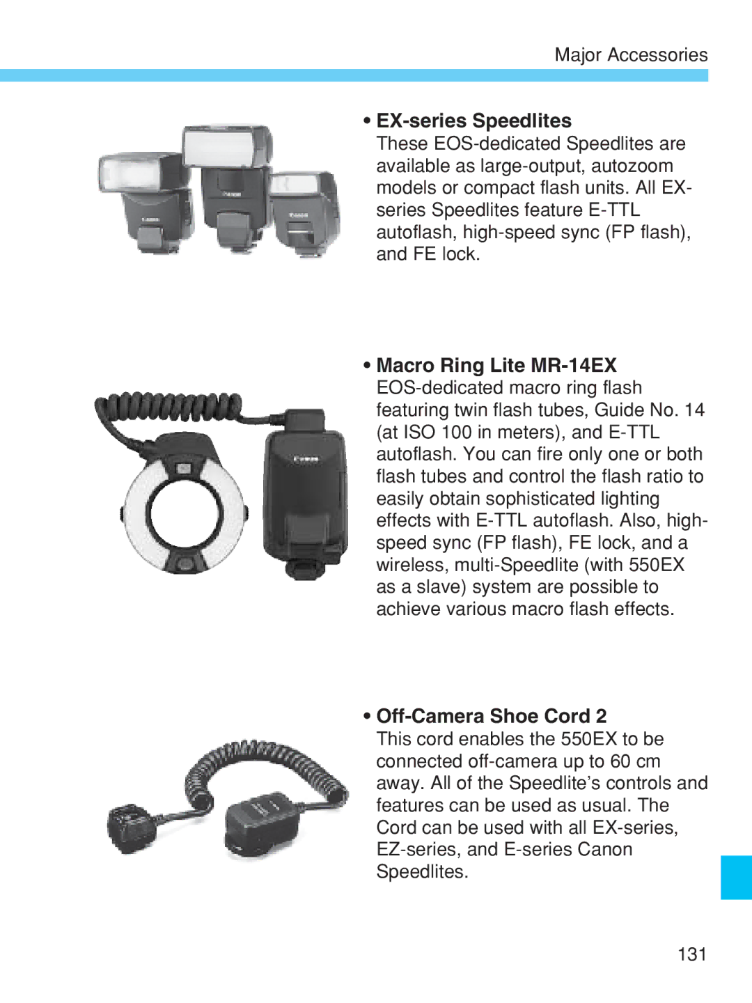 Canon EOS-1V HS manual EX-series Speedlites 