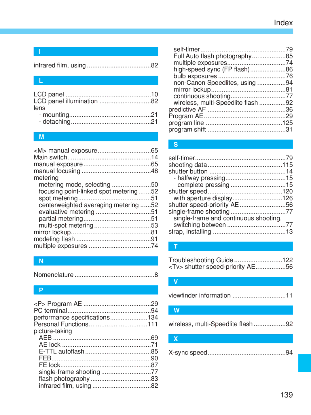 Canon EOS-1V HS manual 139 