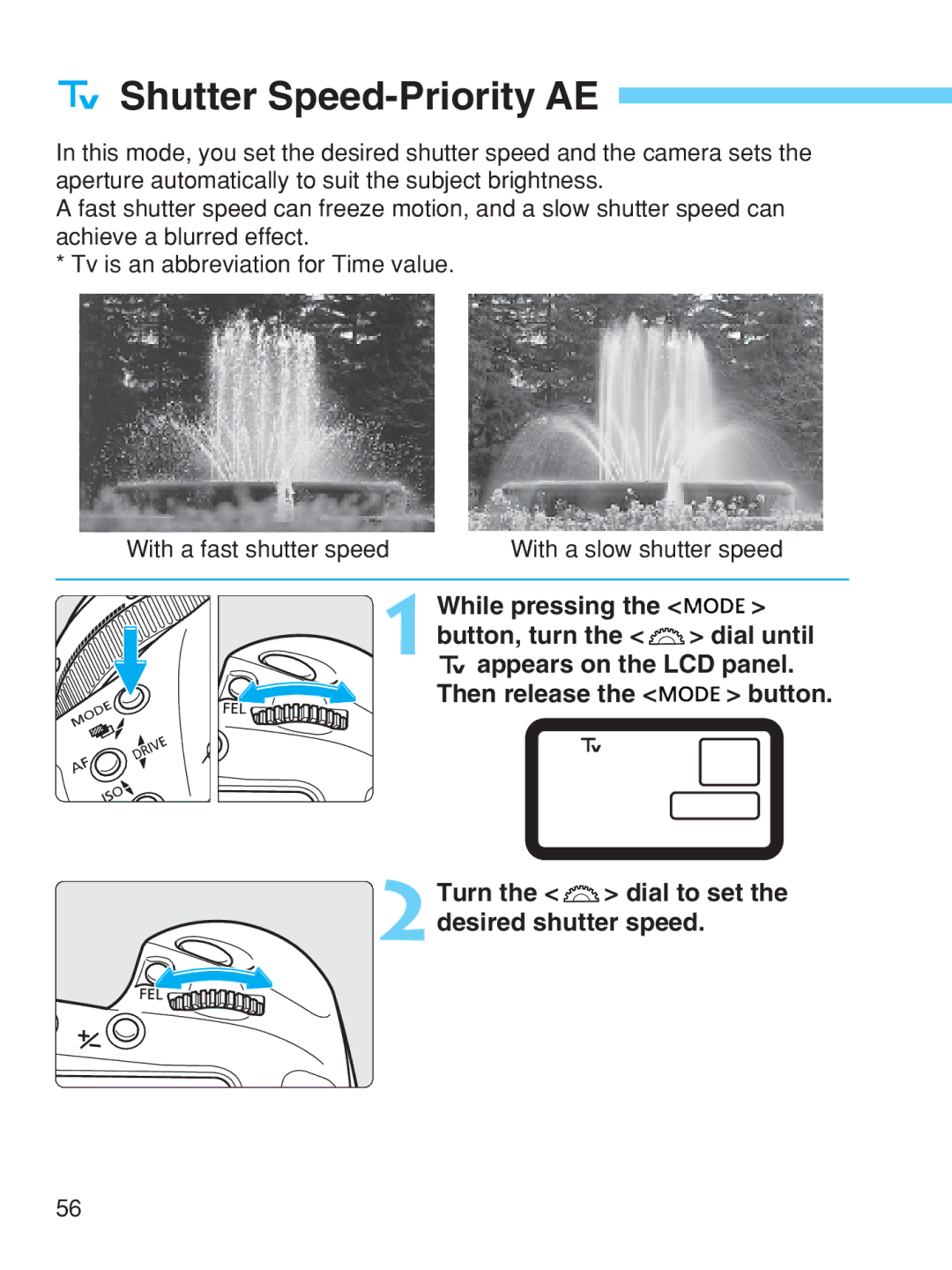 Canon EOS-1V HS manual Shutter Speed-Priority AE 