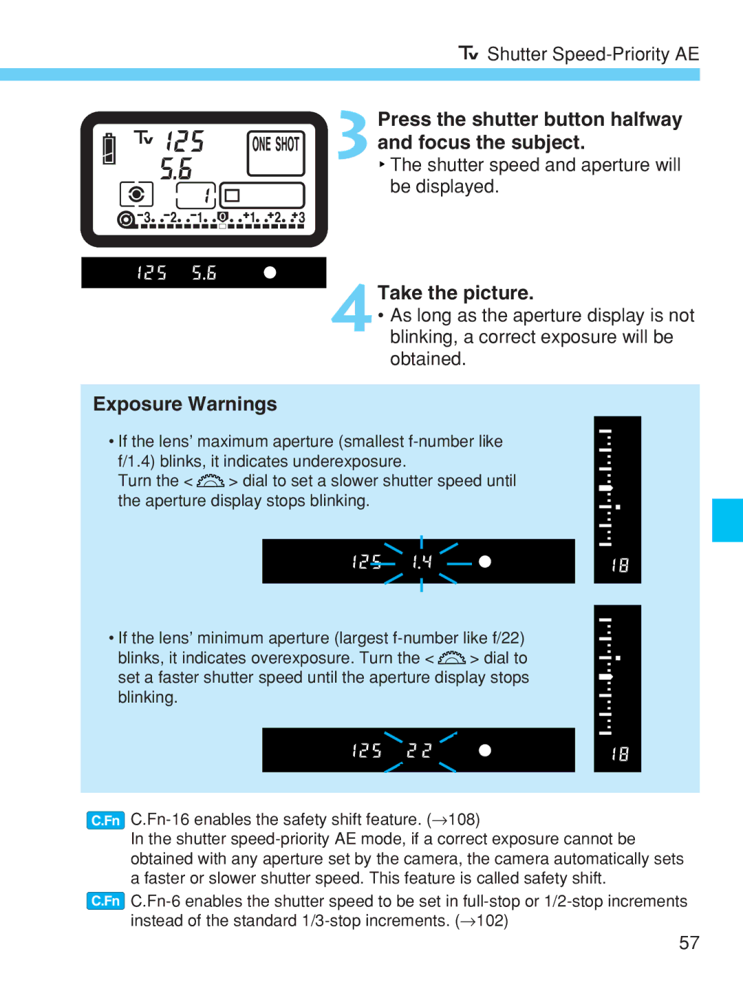 Canon EOS-1V HS manual Press the shutter button halfway and focus the subject, Take the picture 