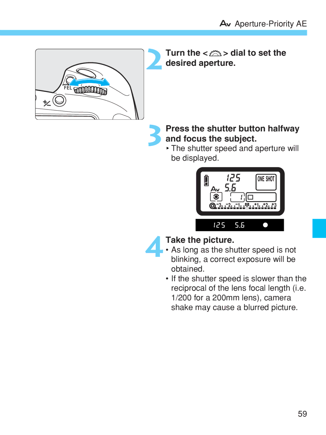 Canon EOS-1V HS manual Aperture-Priority AE 