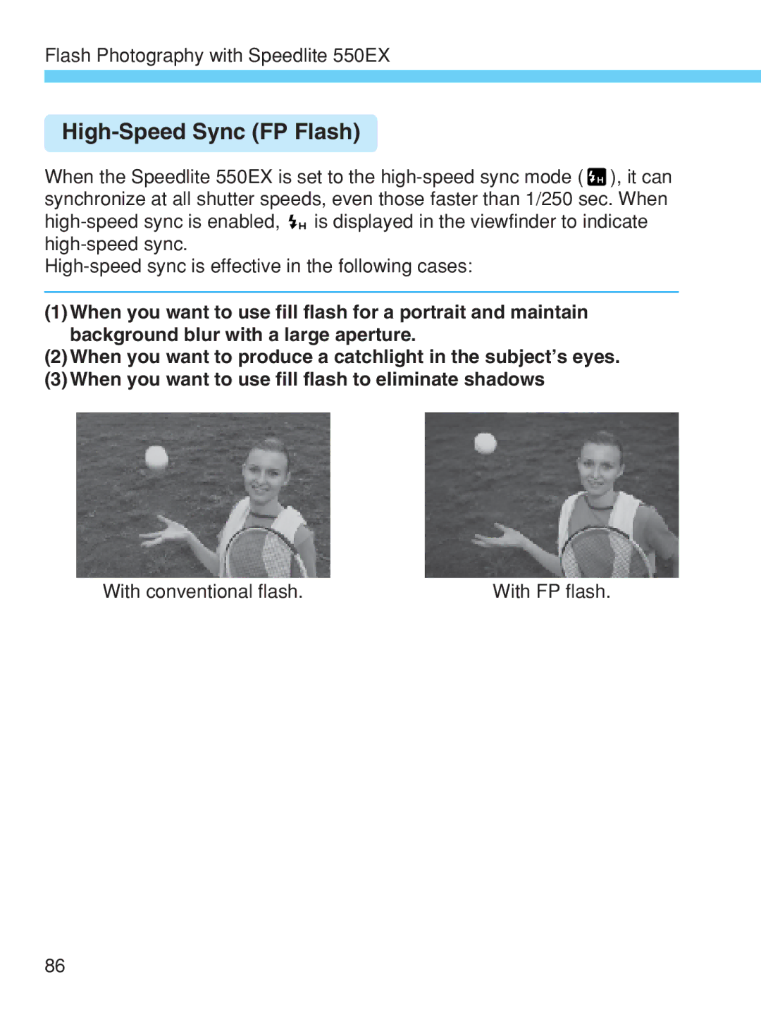 Canon EOS-1V HS manual High-Speed Sync FP Flash 