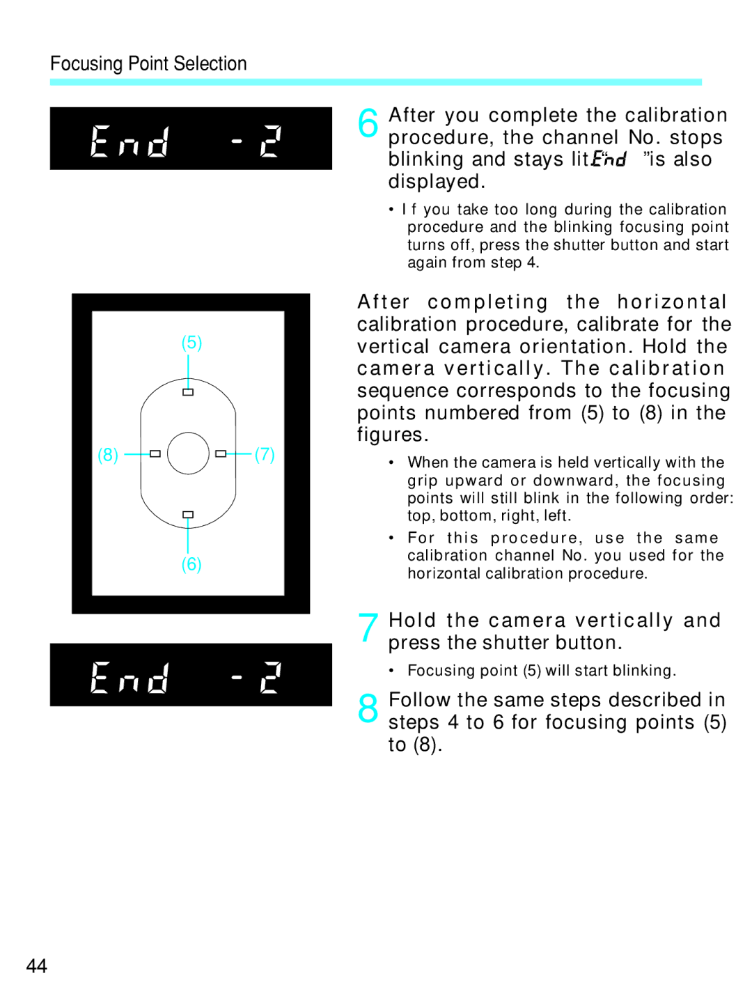 Canon EOS-3 manual Hold the camera vertically and press the shutter button 