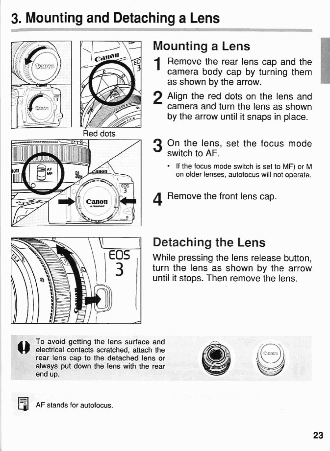 Canon EOS 3 manual 