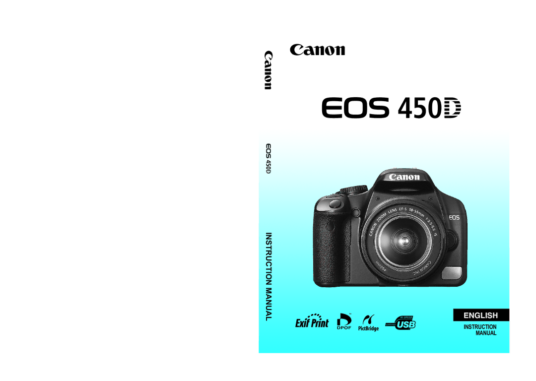 Canon EOS 450D instruction manual English 