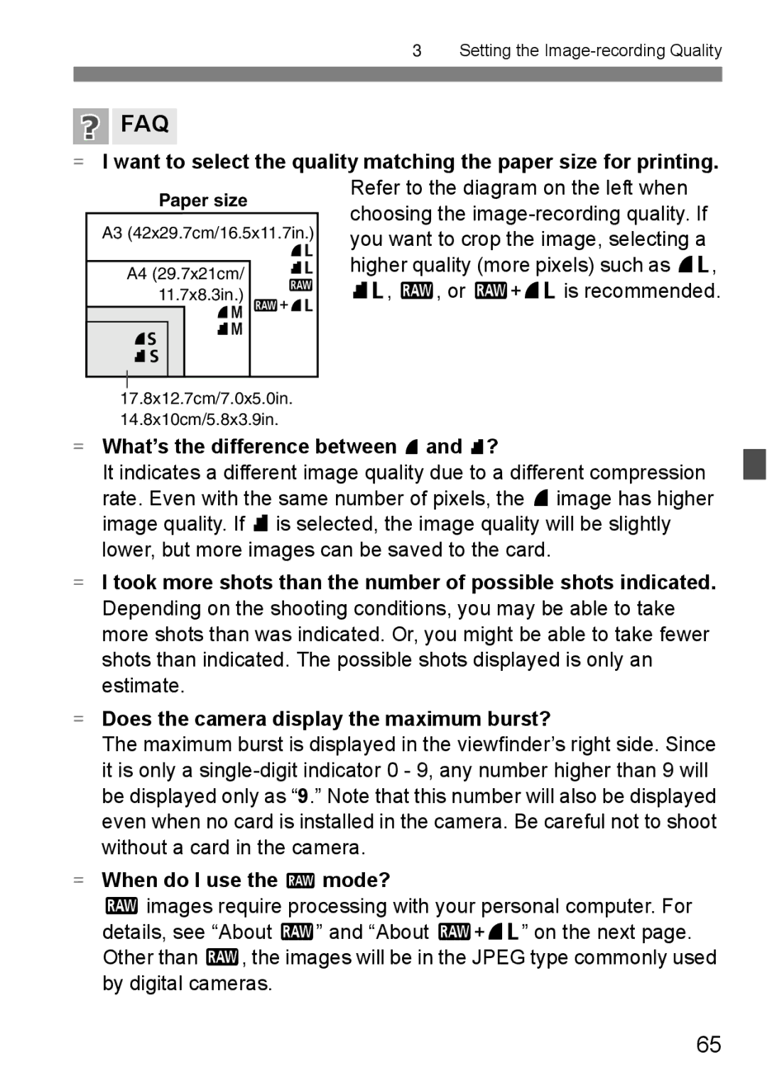 Canon EOS 450D instruction manual What’s the difference between 7and 8?, When do I use the 1 mode? 