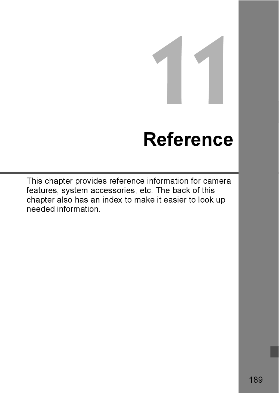 Canon EOS 5D instruction manual Reference 