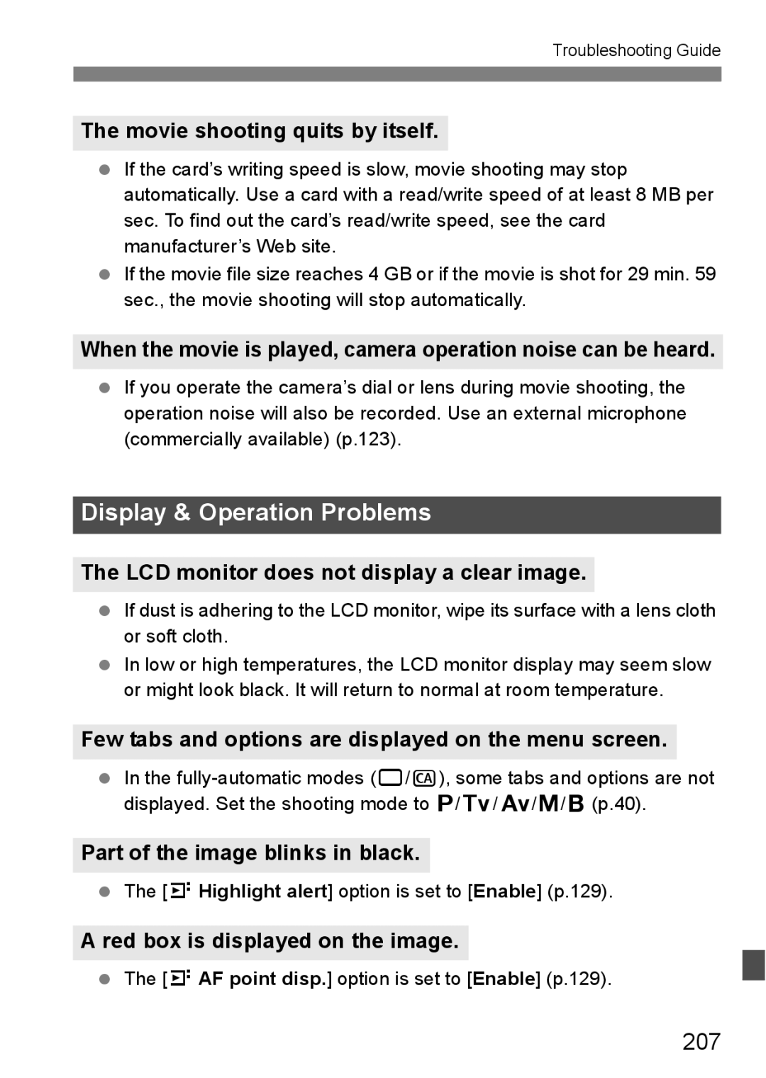 Canon EOS 5D instruction manual 207 