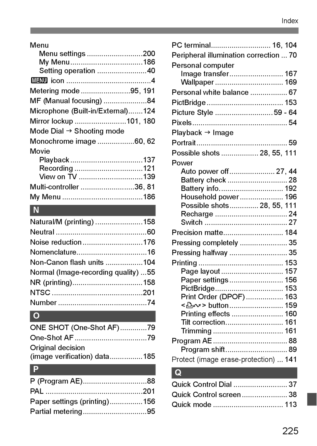 Canon EOS 5D instruction manual 225 